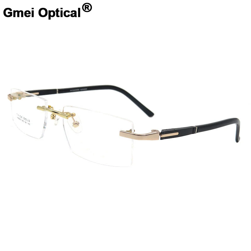 Gmei оптические очки S8305 без оправы, оправа для мужских очков без оправы, очки