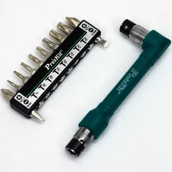 

Reliable Precision Screwdriver Set 10 in1 L-shaped Angle Head Twin Wrench Driver Set Torx Screwdriver Set with Flat Bits Socket