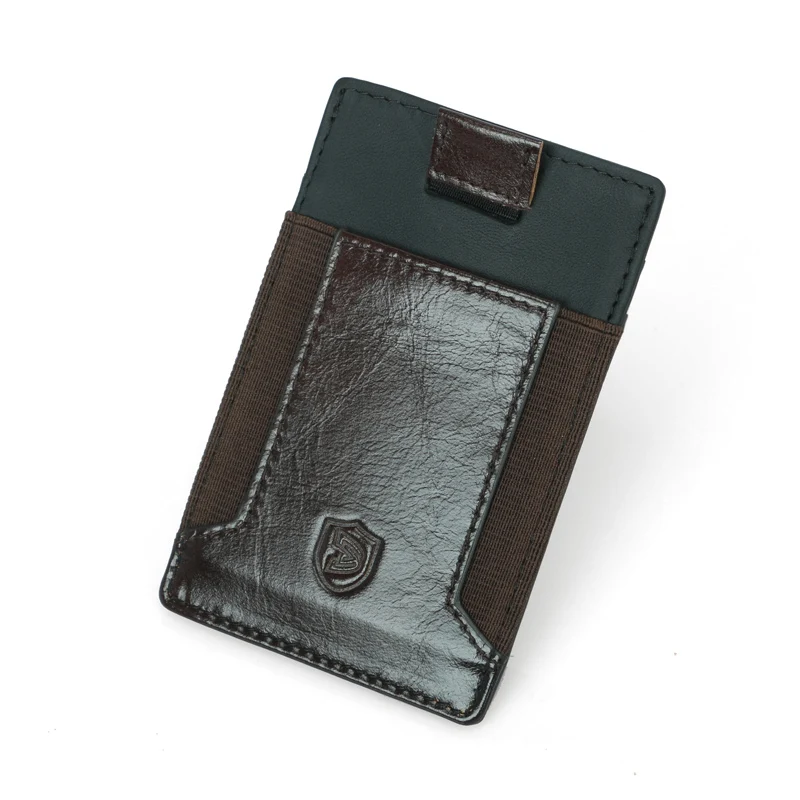 Super Slim Soft Wallet 100% Sheepskin Genuine Leather Mini Credit Card Wallet Purse Card Holders Men Wallet Thin Small (6)