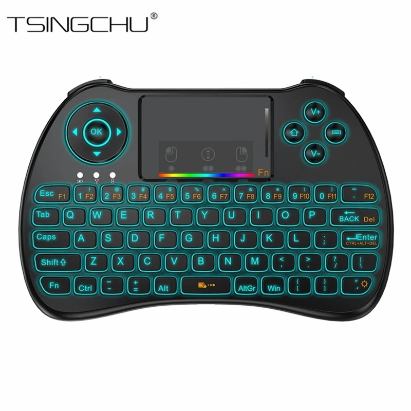 

20PCS 2.4GHz Colorful H9 Backlit Wireless Mini Keyboard Mouse Touchpad Combo Remote Control For Android tv box,HTPC,IPTV,PC