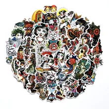 50pcs/Pack Old Style Colorful Waterproof PVC Graffiti Sticker Skateboard Mobile Phone Car Laptop Bicycle No Repetition 50pcs/Pack Old Style Colorful Waterproof PVC Graffiti Sticker Skateboard Mobile Phone Car Laptop Bicycle No Repetition