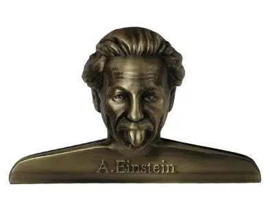 Творческий Эйнштейн забавная тема металлический зажим 10*6,5 см DIY Закладка журнал поставок подарок 1 шт - Цвет: A