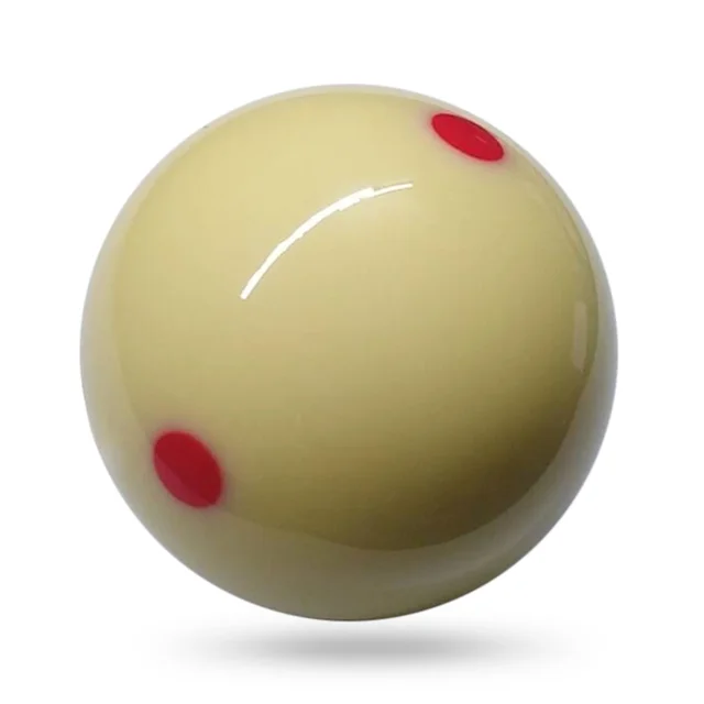 Katigan 1Pcs 57mm Durable White Red Resin Billiards Spot Pool Snooker Practice Training Cue Balls Sports for Beginner