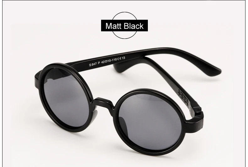 Ralferty винтажные детские круглые солнцезащитные очки поляризованные для мальчиков и девочек Солнцезащитные очки детские TAC гибкие круглые очки Oculos 847