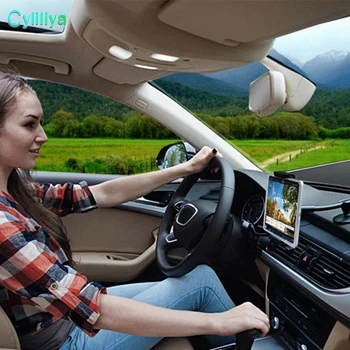 

100PCS Universal 360 Windshield Dashboard Car Mount Long Arm Phone Holder Stand Cradle with Extra Dashboard Suction Sturdy Base