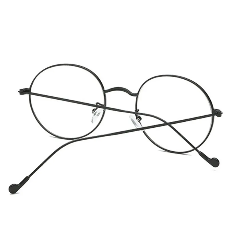 Мужские Круглые очки для близорукости, женские металлические оправы для очков, студенческие короткие очки для коррекции зрения-1,0-3,0-4,0