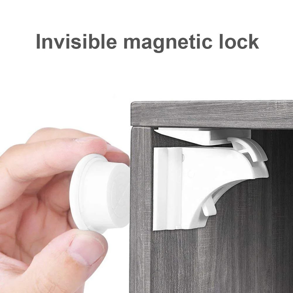 Child Safety Magnetic Locks Without Piercing Durable For Cupboard Cabinets Drawers YJS Dropship
