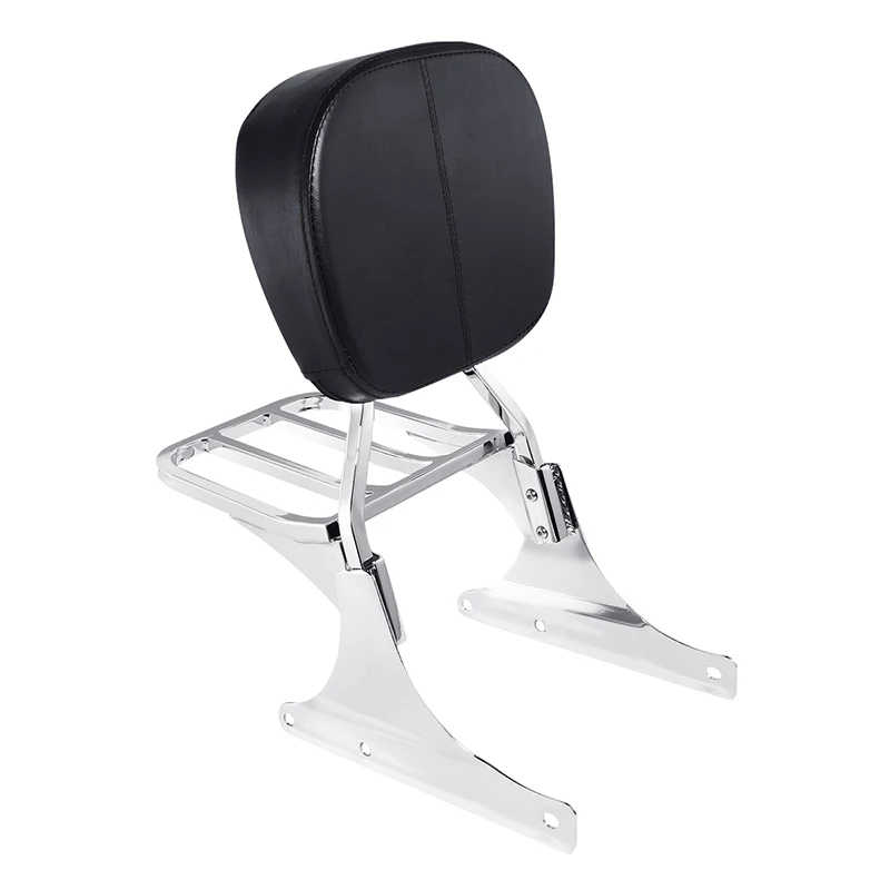 Motorcycle Low Backrest Sissy Bar Luggage Rack For Harley Heritage