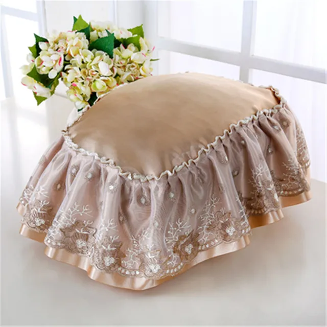 1pcs fashion rural oval lace embroidery rice cooker cloth dust cover