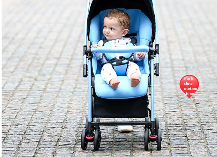 Детская летняя легкая коляска, складной амортизатор, портативный зонт, может сидеть на двухходовой тележке