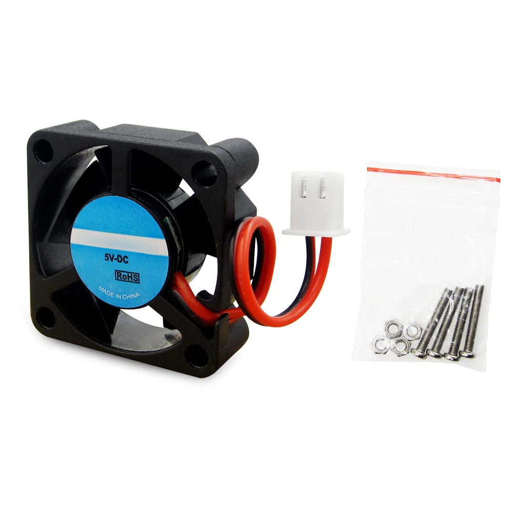 10 Pz Raspberry Pi Fan, Ventola Di Raffreddamento Attivo Per Acrilico Su Misura Caso 5 V Plug-In And Play/Supporto Raspberry Pi Modello B Plus B +