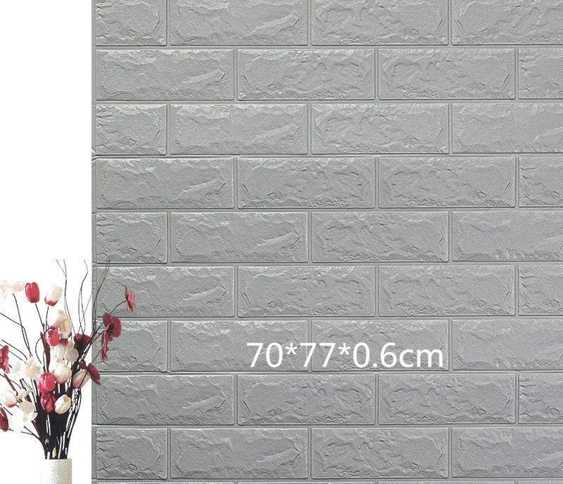 07 70*77 3D стерео наклейки на стену DIY самоклеющиеся декоративные пены водонепроницаемый домашний фон декор гостиной - Цвет: 07
