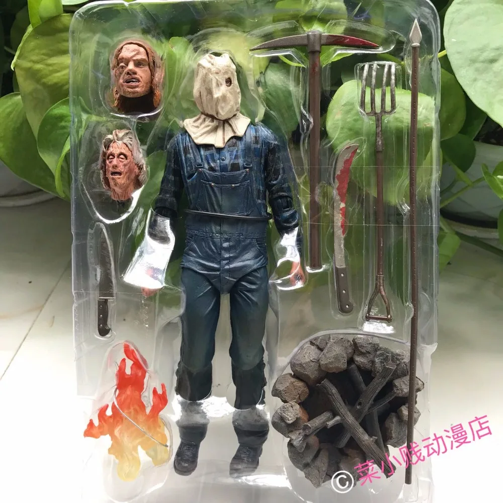 

Action Figure NECA Friday The 13th Jason Figure 18cm Jason Sack Head Movable Model Collection Decor Luxury V
