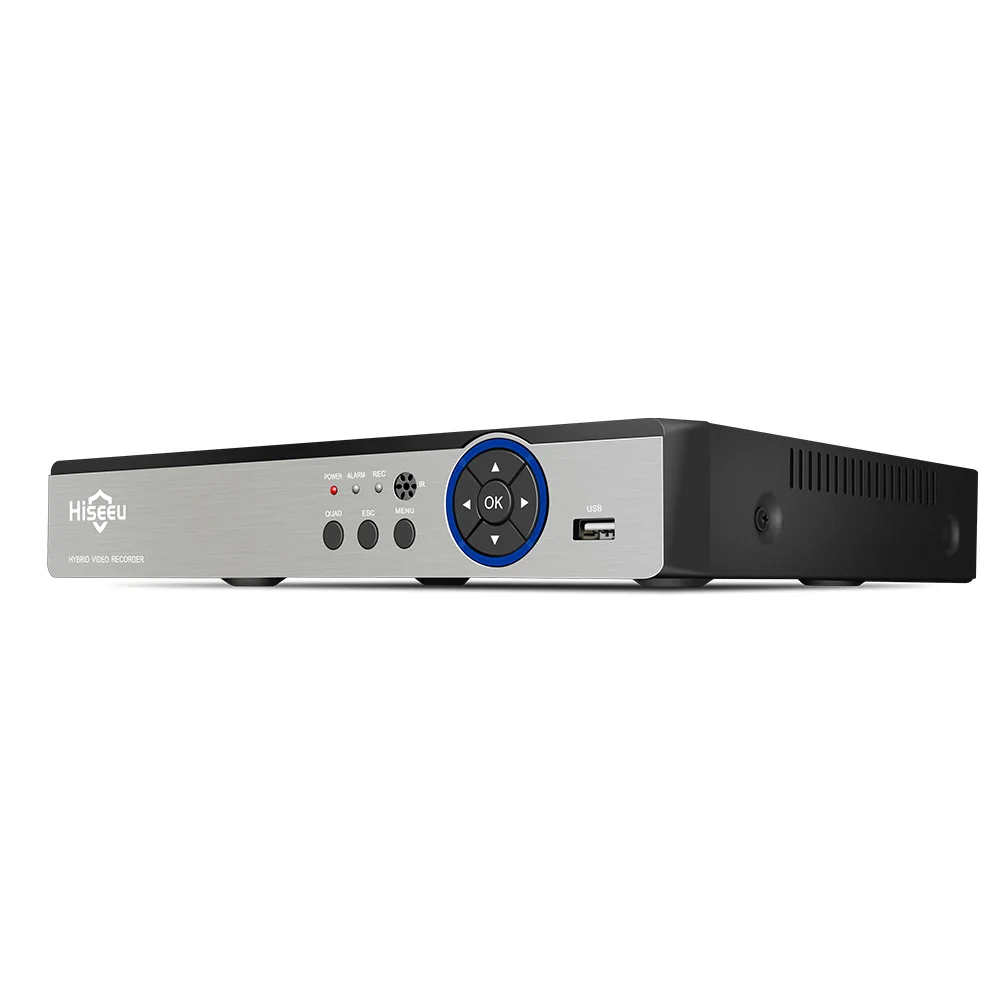 Hiseeu 4CH 960P 8CH 1080P 5 в 1 DVR видеорегистратор для AHD аналоговая камера IP камера P2P Cctv система DVR H.264 VGA HDMI