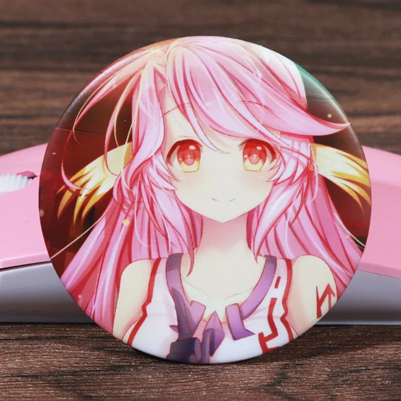 

FFFPIN 5.8cm Big Japan Anime Cloth Brooch Fashion Cartoon Coin Icon Breastpin Ornament Pins No Game No Life Badge for Clothing