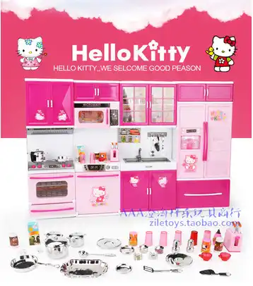 Hello Kitty Kitchen Toys Pretend Play Toy Tableware Set