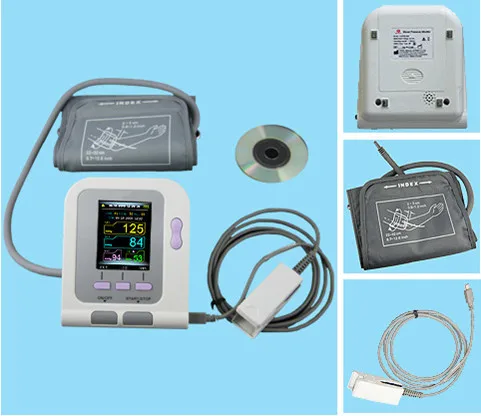 

Digital Arm NIBP Monitor CONTEC08A + SPO2 Probe, Heart Beat Meter, With Oximeter function