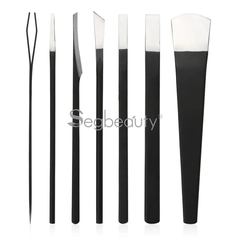 Conjunto com Bolsa de Armazenamento Segbeauty Pedicure Faca Profissional Unha Alta Manganês Aço Toeunha Facas Cutícula 7 Pçs 1 Toys & Sports