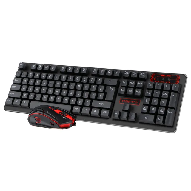 Best Offers Drop Shipping 2.4 GHz Wireless Multimedia Ergonomic USB Gaming Keyboard Mouse Combo Set For PC Laptop Notebook Desktop