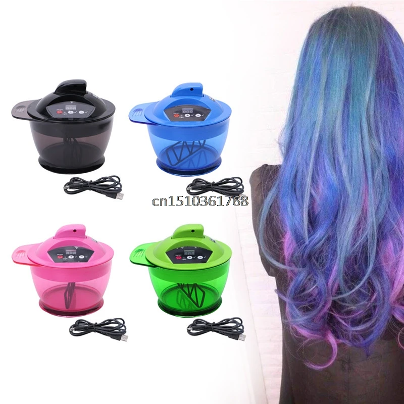 Profissional da Bacia da Coloração do Cabelo para a Mistura da Cor dos Cabelos Misturador Automático Bonde Cabelos dos 3 Acessórios para estilo