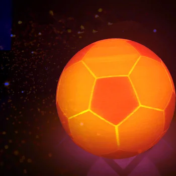 

3D Printing Football Night Light Table Lamp LED Night Light USB Light Sensor Creative Children Bedside Tamp Bedroom Decoration