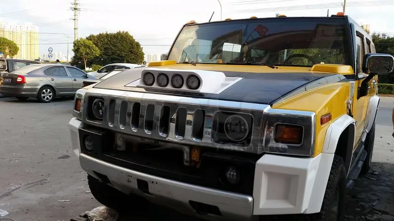 2003-2009 Hummer H2 Branew Style Hood Scoop FRP (10)
