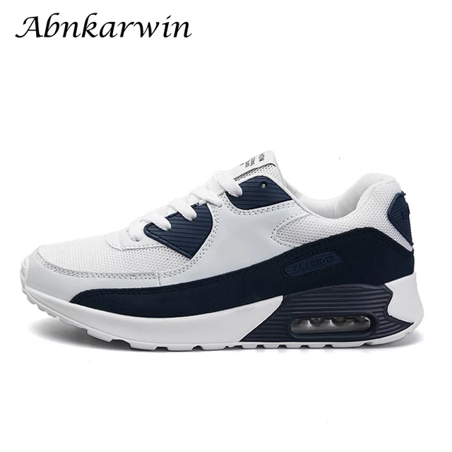 US $17.71 brand sport shoes men running sports sneakers popular fashion breathable blue white women air cushi