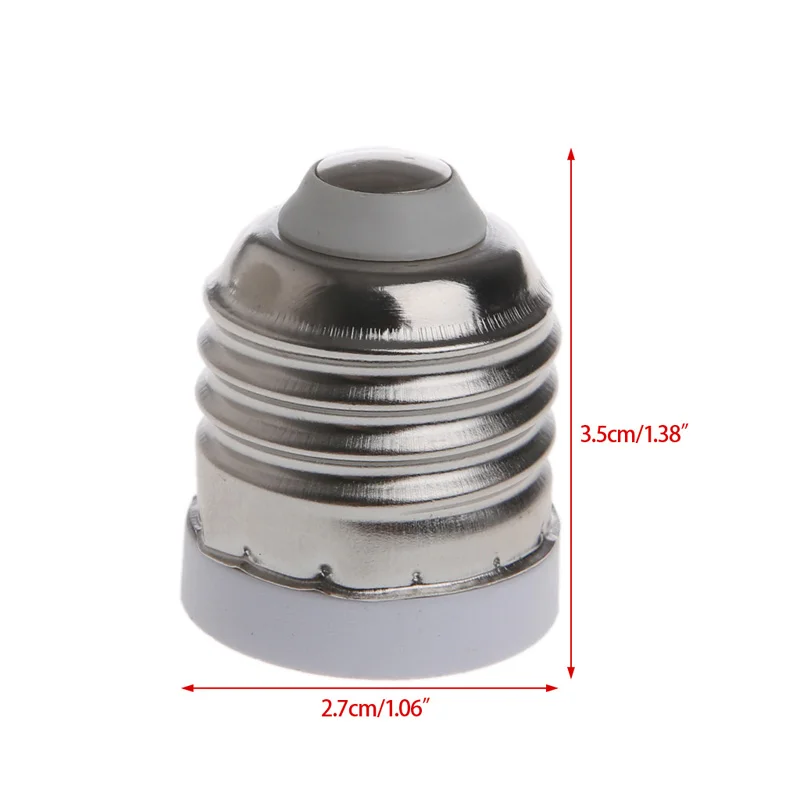 Light Bulb Switch Head Socket Adapter Base E27 to Candelabra E12 Screw