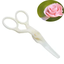 Пластик ножницы для Крем Цветок инструмент передачи помады украшения торта с цветок сосуд инструмент моделирования Кухня выпечки инструмент