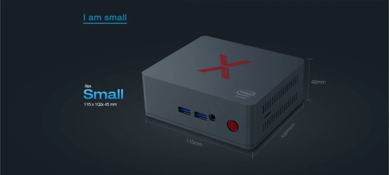Beelink BT3-X J3355 windows10 Мини ПК Intel J3355 DDR4 4 ГБ ОЗУ 64 Гб 1000 Мбит/с BT4.0 комплект верхней коробки HDD windows 10 Миниатюрный Настольный ПК