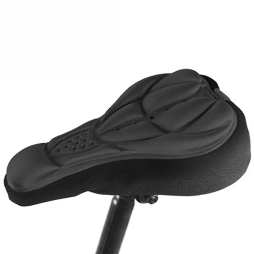VICTGOAL чехол велосипедного седла подушка сиденья для велосипеда 3D силикон дышащая гелевая подкладка чехол Дорога Горный Запчасти для велосипедов - Цвет: Black Saddle Cover