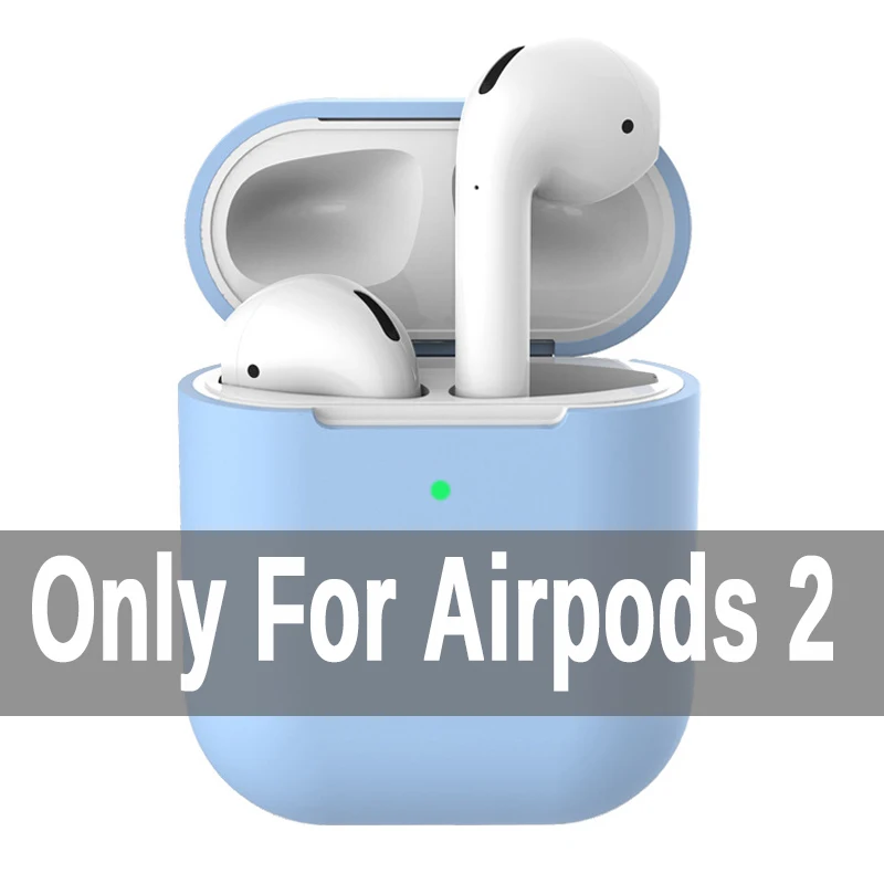 

Protective Sleeve For Apple Wireless Bluetooth Earphone Case Anti-Knock Ultra-thin Silicone Soft TPU Cover For Airpods 2 Box