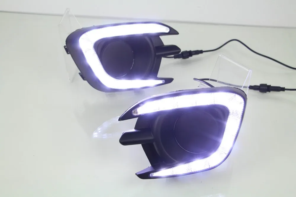 

New arrival led drl daytime running light for Mitsubishi Pajero Sport 2013 2014 2015 2016, top quality, matt black version