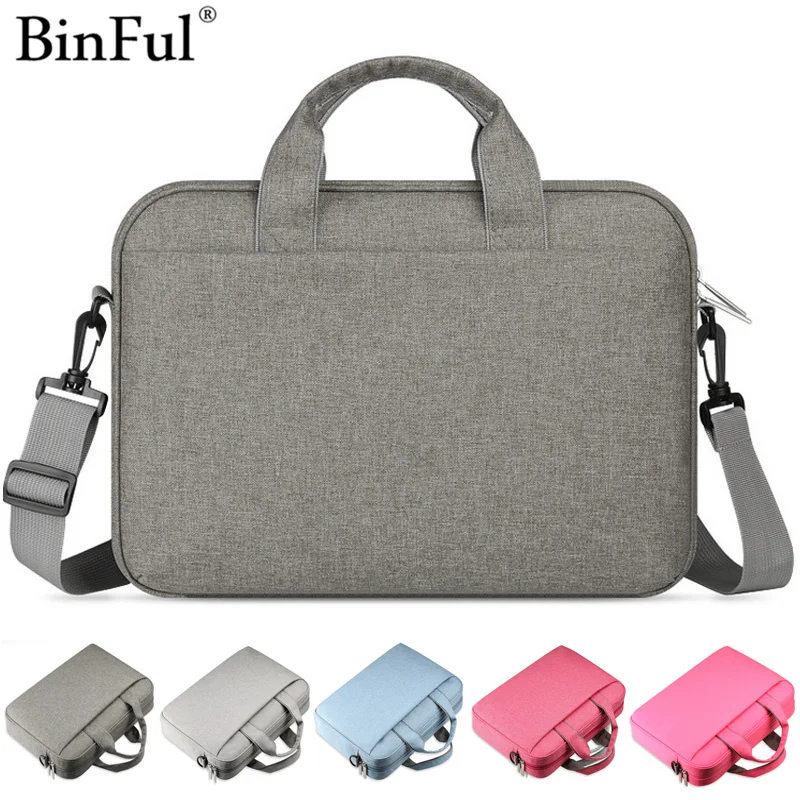 Binful Shoulder Laptop Bag 15 Sleeve for Macbook Air 11 12 13 13.3 15.4
