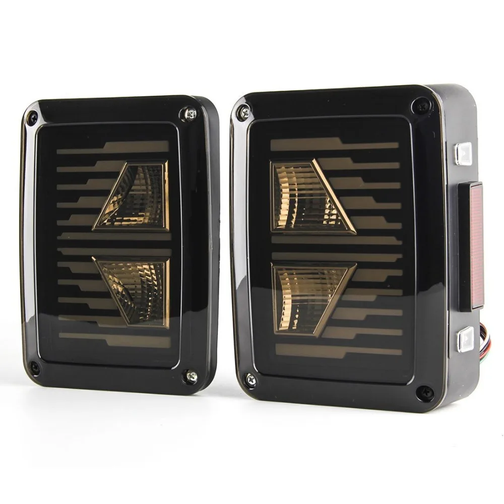 Series LED Tail Brake Light Assembly w Turn Signal & Back Up For Wrangler JK JKU Sports Sahara For Freedom Rubicon 07-16 (1)