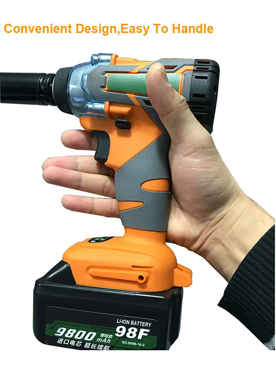 Brushless Cordless Rechargeable  Lithium Battery Car Electric Wrench-007