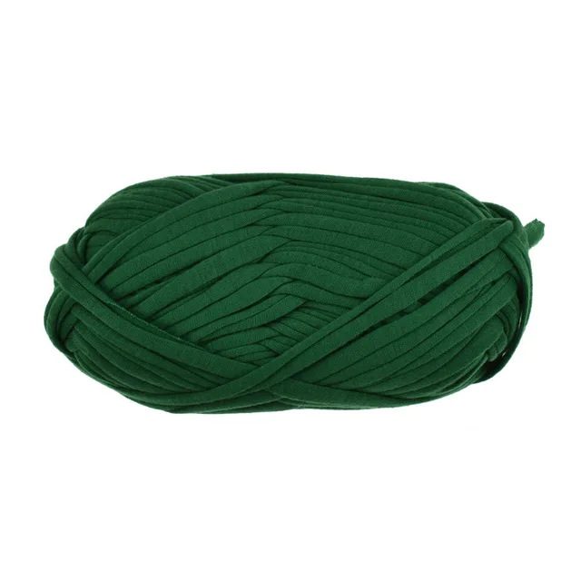 Dark green 100 г/шт. 30 м Вязание толстой нитью вязание крючком ткань из пряжи вязание крохеттинг нить DIY сумка ковер подушка хлопчатобумажная ткань - Цвет: Dark green