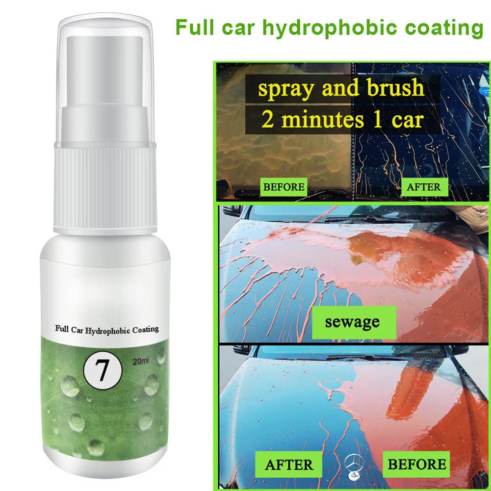 

HGKJ-7 Full Car Hydrophobic Coating Windshield Paint Waterproof Liquid Glass for Car Paint Glass M8617