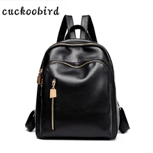 Cuckoobird модные Обувь для девочек Школьные сумки для женщин Для женщин Рюкзаки из искусственной кожи уникальные наушники отверстие Дизайн Для женщин Путешествия Back Pack