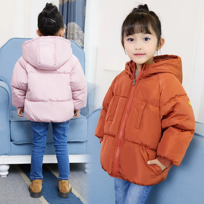 

Children Fashion Sports Down Jackets Coats Kids Casual Long Section Down Jacket Cotton overcoat winter parka