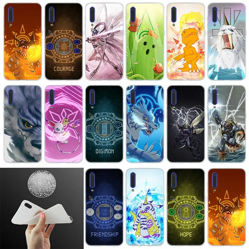 

Silicone Case anime Digimon For Xiaomi 9 se 8 lite 6X 5X Mi a1 a2 f1 Mix 2s Max 3 Phone redmi Note 7 pro 6 5 go in fitted cases