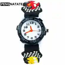 PENGNATATE детские часы для мальчиков Силиконовые Желе 3D гоночные автомобильные часы милый подарок часы модные детские Мультяшные браслеты наручные часы