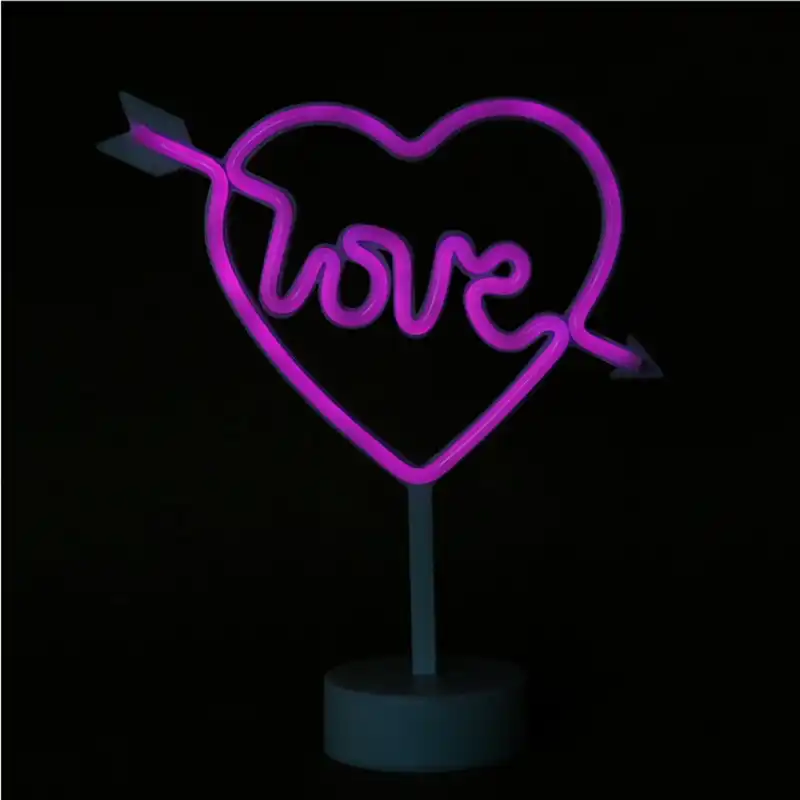 Led Neon Sign Love Lightning Cloud Moon Star Neon Light Wall Word