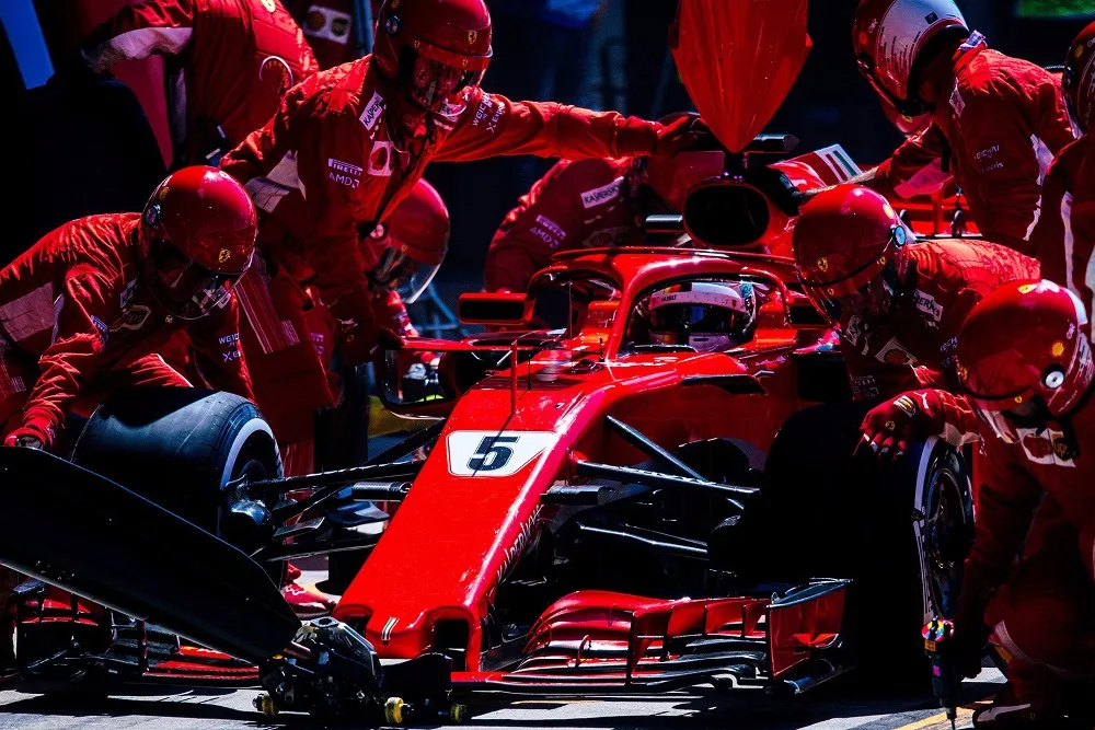 

Home decoration sebastian vettel formula 1 pit stop Silk Fabric Poster Print C190303