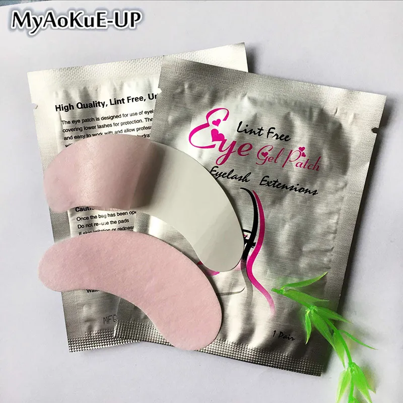 

100pair Eye Gel Patch Eyelashes Paper Patches Under Eyes Pads For Eyelash Extension Tips Sticker Wraps Eyelashes Pads