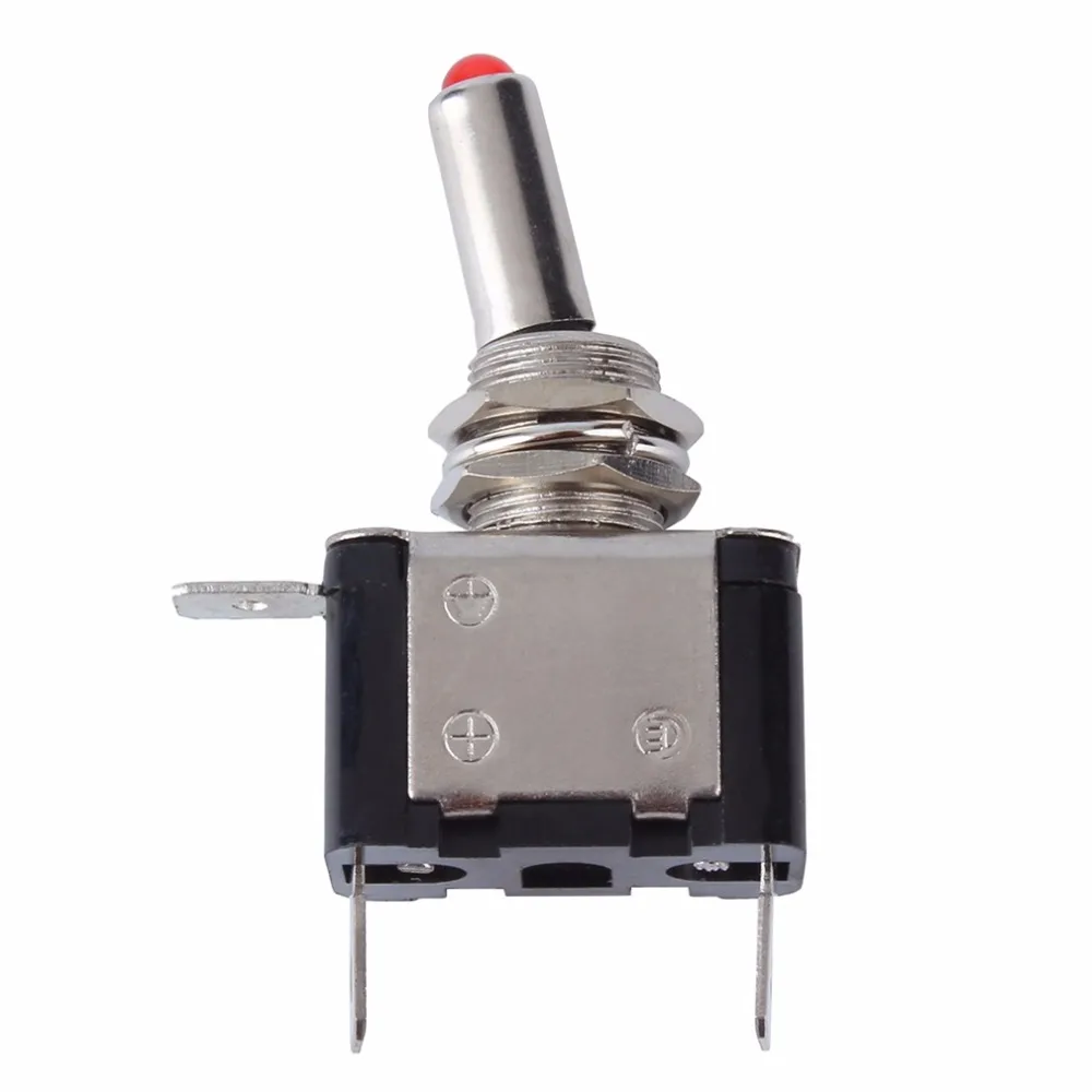 

YHX In stock! 10pcs Marine Boat Auto Car 12V 20A LED Flick Toggle Switch 2-Pin ON/OFF Wholesale