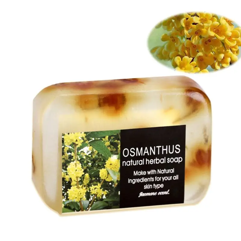 Flor de Jasmim Essencial de Aromaterapia Natural da Pele do Rosto Perfumado Sabonete Artesanal Óleo Limpeza Hidratante Clareamento Nourishi 90g