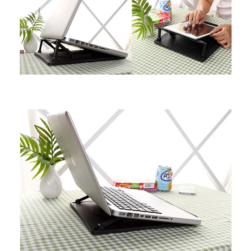 Регулируемая Настольная Портативная подставка для ноутбука, Настольная охлаждающая подставка для ноутбука, подставка для офисного планшета, крепление для снижения тепла