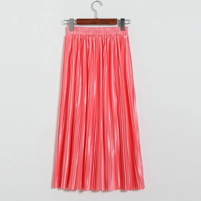 Шифоновые юбки женские плиссированные юбки большой маятник код шоу тонкий джокер пляж Фея длинная юбка