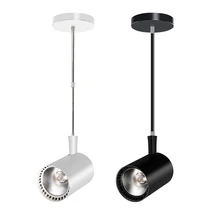 Светодиодный прожектор черный/белый телескопический полюс прожектор магазин одежды продукты дисплей освещение коммерческое освещение алюминиевая лампа